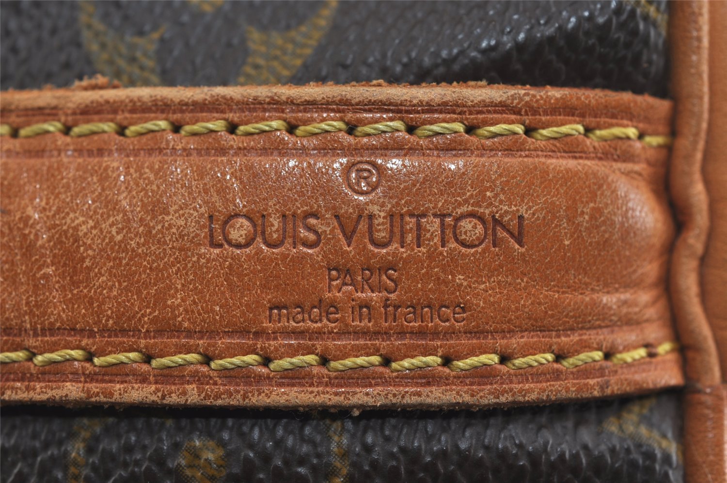 Authentic Louis Vuitton Monogram Petit Noe M42226 Shoulder Drawstring Bag 0881I