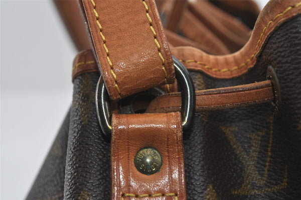 Authentic Louis Vuitton Monogram Petit Noe M42226 Shoulder Drawstring Bag 0881I