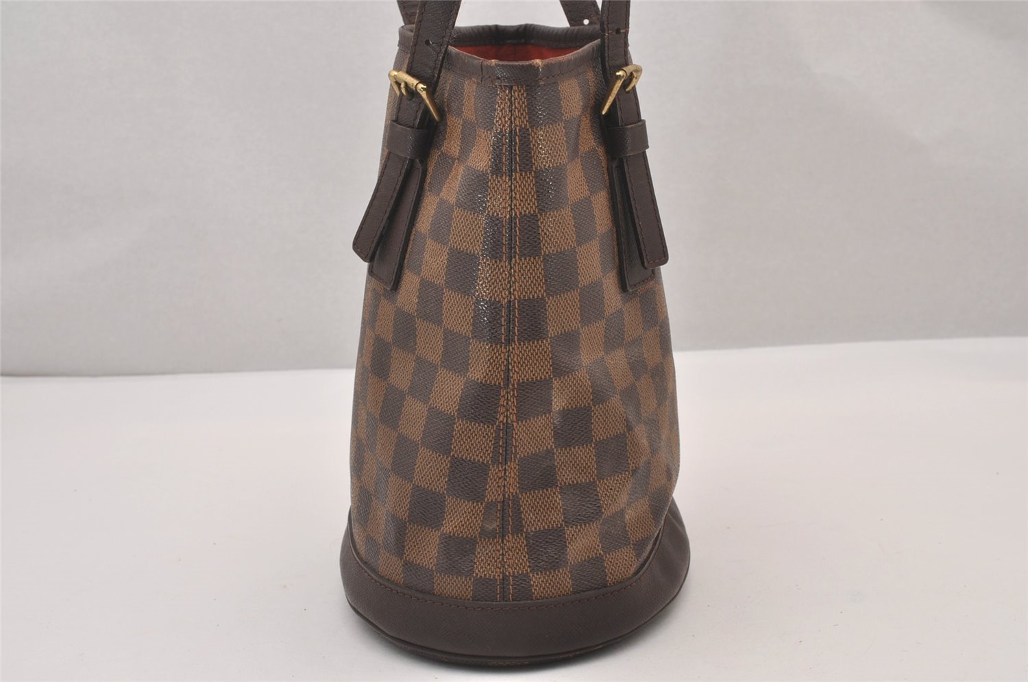 Authentic Louis Vuitton Damier Marais Bucket Shoulder Tote Bag N42240 LV 0882I