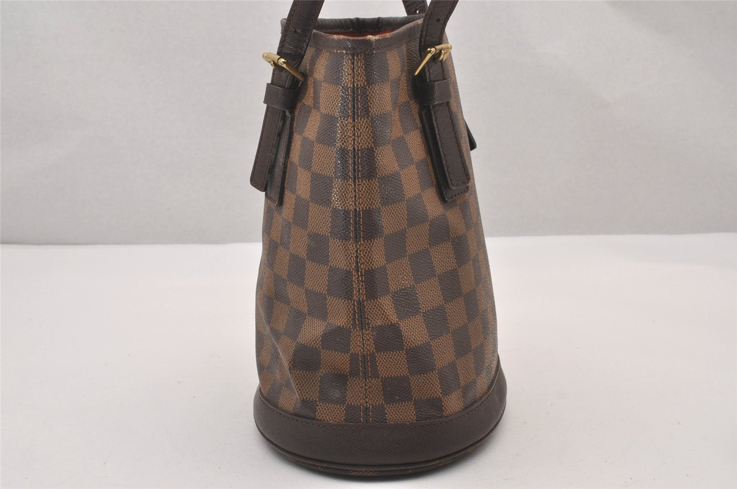 Authentic Louis Vuitton Damier Marais Bucket Shoulder Tote Bag N42240 LV 0882I