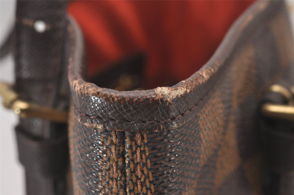 Authentic Louis Vuitton Damier Marais Bucket Shoulder Tote Bag N42240 LV 0882I