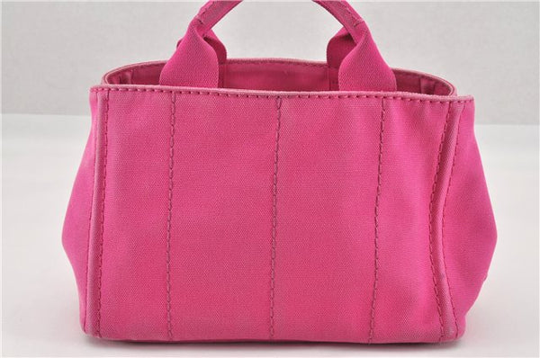 Authentic PRADA Canapa SS 2Way Shoulder Hand Bag Canvas Pink 0883G
