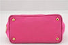 Authentic PRADA Canapa SS 2Way Shoulder Hand Bag Canvas Pink 0883G