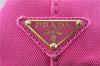 Authentic PRADA Canapa SS 2Way Shoulder Hand Bag Canvas Pink 0883G