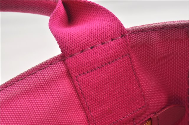 Authentic PRADA Canapa SS 2Way Shoulder Hand Bag Canvas Pink 0883G