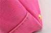 Authentic PRADA Canapa SS 2Way Shoulder Hand Bag Canvas Pink 0883G