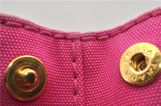 Authentic PRADA Canapa SS 2Way Shoulder Hand Bag Canvas Pink 0883G