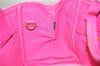 Authentic PRADA Canapa SS 2Way Shoulder Hand Bag Canvas Pink 0883G