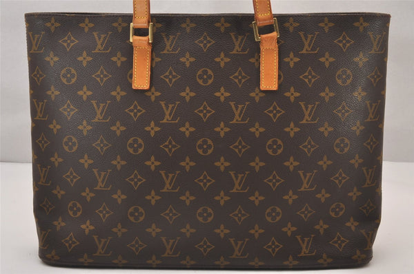 Authentic Louis Vuitton Monogram Luco Shoulder Tote Bag M51155 LV Junk 0883I