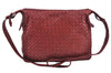 Authentic BOTTEGA VENETA Intrecciato Leather Shoulder Cross Body Bag Red 0884G