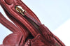 Authentic BOTTEGA VENETA Intrecciato Leather Shoulder Cross Body Bag Red 0884G