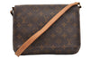 Authentic Louis Vuitton Monogram Musette Tango Shoulder Bag M51257 LV 0885I