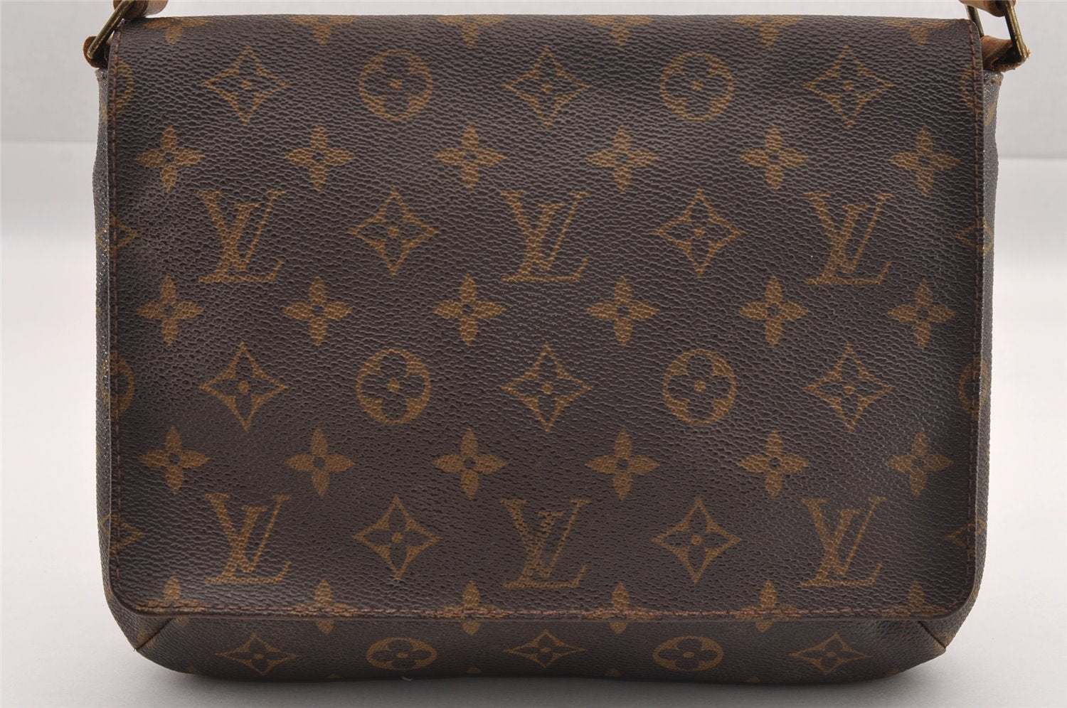 Authentic Louis Vuitton Monogram Musette Tango Shoulder Bag M51257 LV 0885I