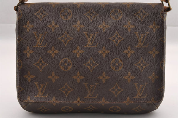 Authentic Louis Vuitton Monogram Musette Tango Shoulder Bag M51257 LV 0885I