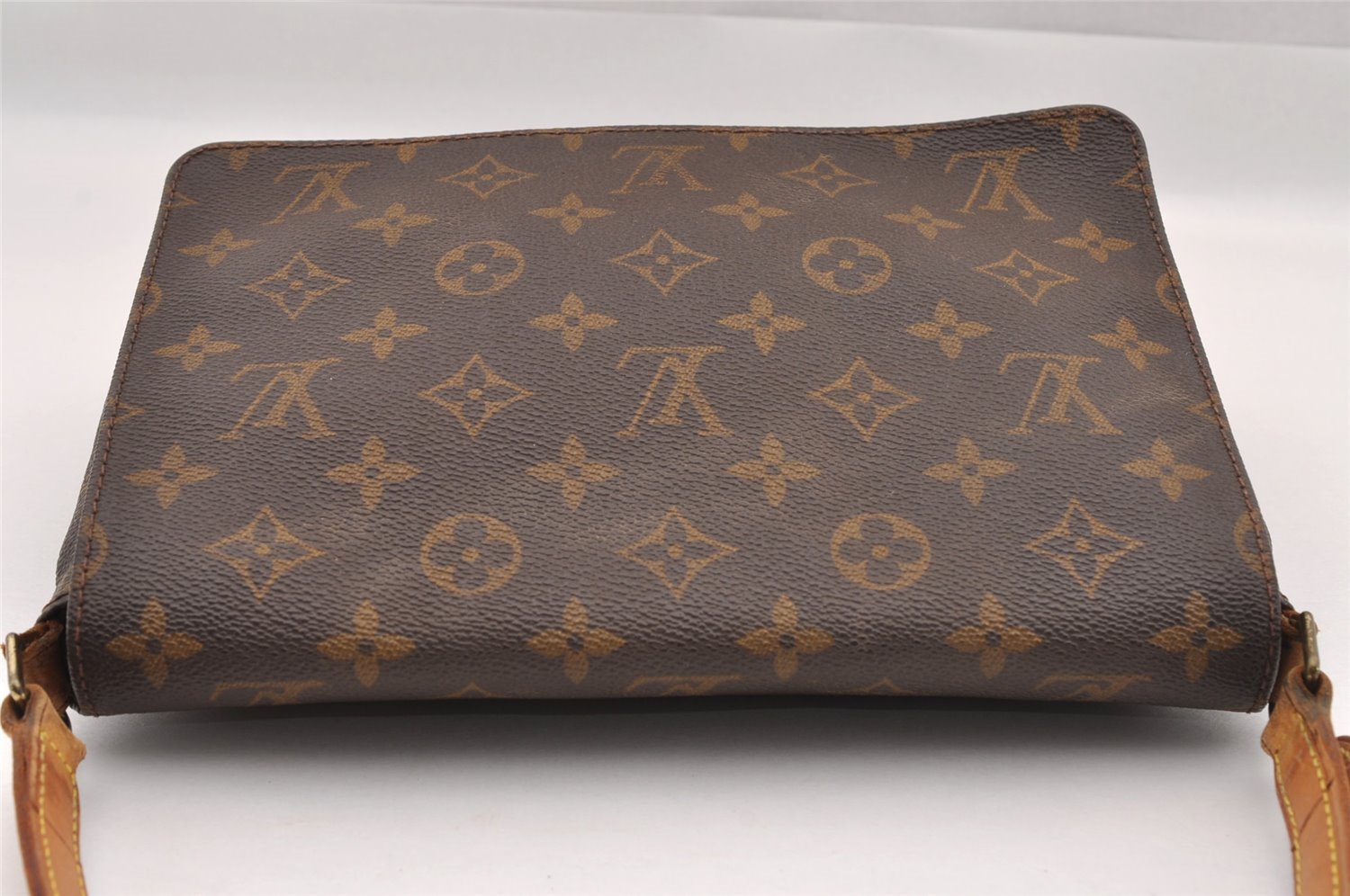 Authentic Louis Vuitton Monogram Musette Tango Shoulder Bag M51257 LV 0885I