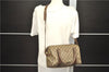 Auth GUCCI Web Sherry Line 2Way Hand Boston Bag GG PVC Leather Brown Junk 0886D