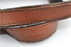 Authentic FENDI Vintage Pequin Hand Tote Bag Purse PVC Leather Brown Black 0886G