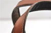 Authentic FENDI Vintage Pequin Hand Tote Bag Purse PVC Leather Brown Black 0886G