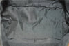 Authentic FENDI Vintage Pequin Hand Tote Bag Purse PVC Leather Brown Black 0886G
