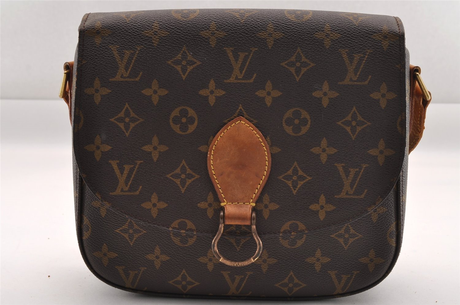 Authentic Louis Vuitton Monogram Saint Cloud GM M51242 Shoulder Cross Bag 0887I