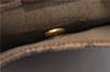 Authentic GUCCI Web Sherry Line Shoulder Tote Bag GG PVC Leather Brown 0888G