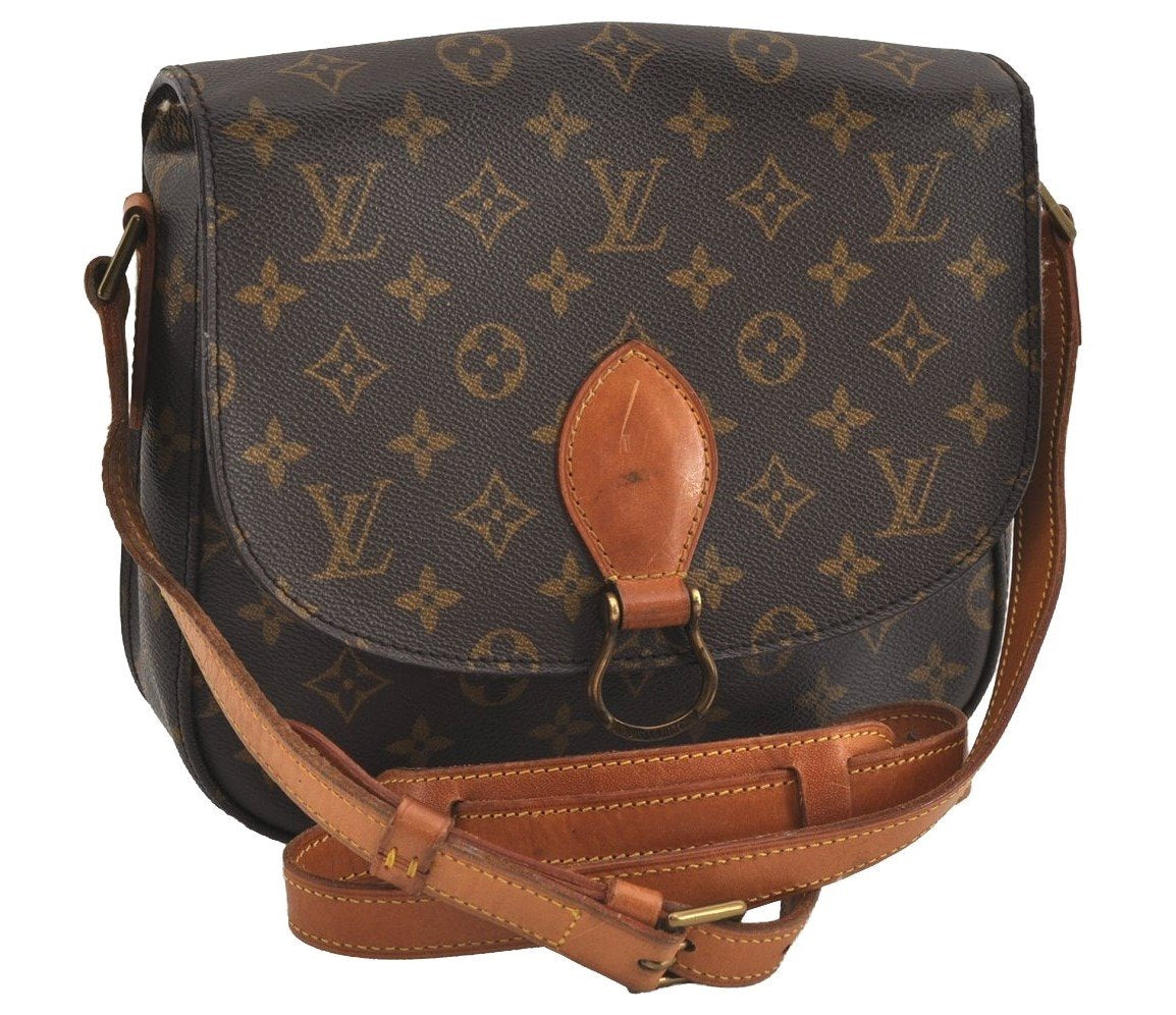 Authentic Louis Vuitton Monogram Saint Cloud GM M51242 Shoulder Cross Bag 0888I