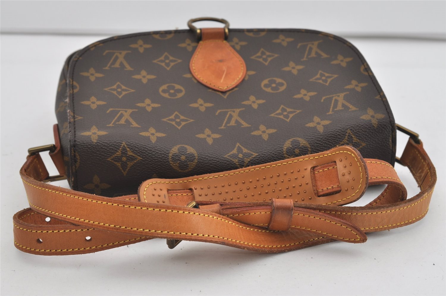 Authentic Louis Vuitton Monogram Saint Cloud GM M51242 Shoulder Cross Bag 0888I