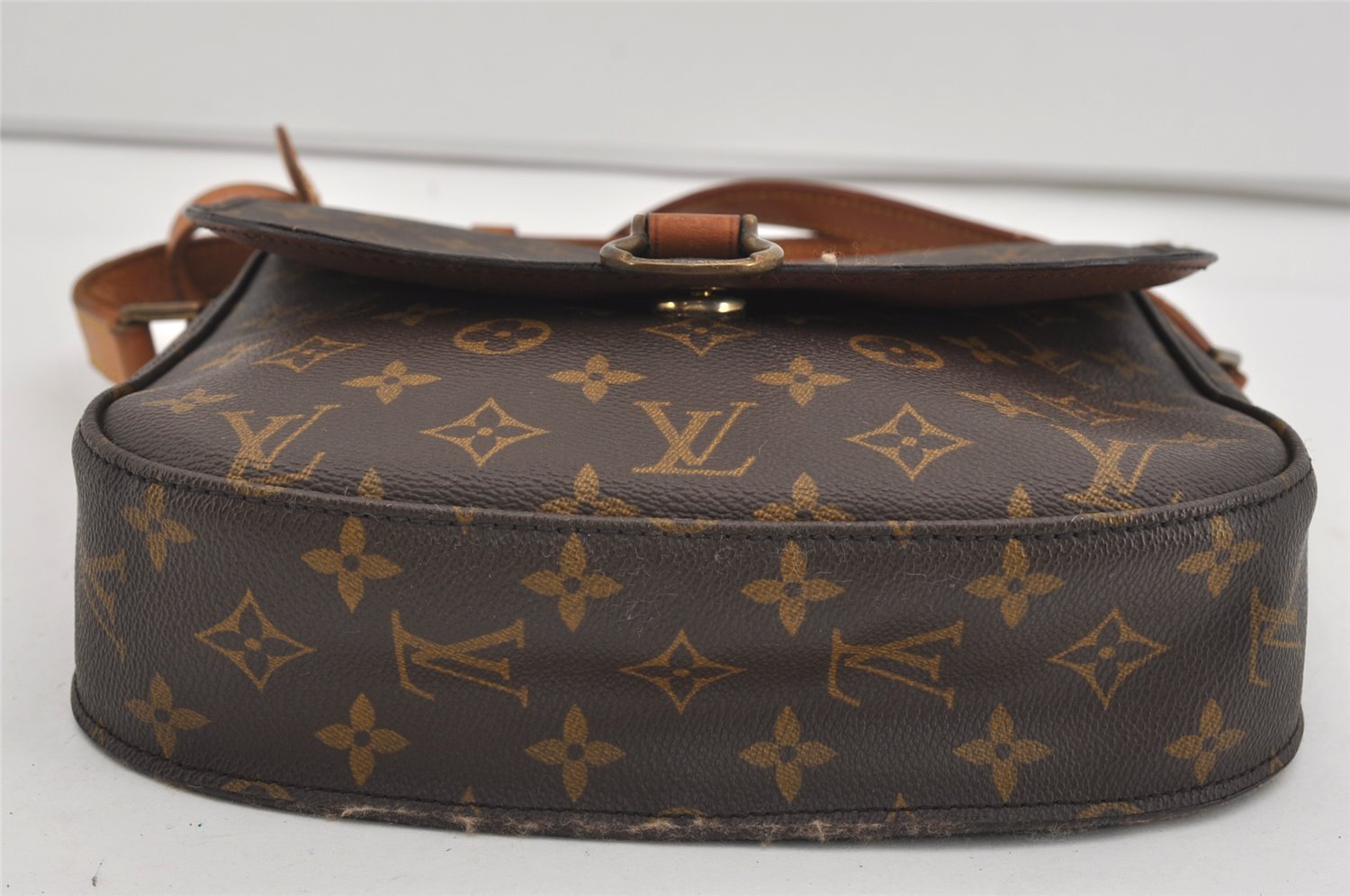 Authentic Louis Vuitton Monogram Saint Cloud GM M51242 Shoulder Cross Bag 0888I