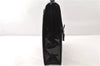 Authentic GUCCI Vintage Briefcase Business Bag Enamel Black 0889G