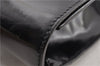 Authentic GUCCI Vintage Briefcase Business Bag Enamel Black 0889G