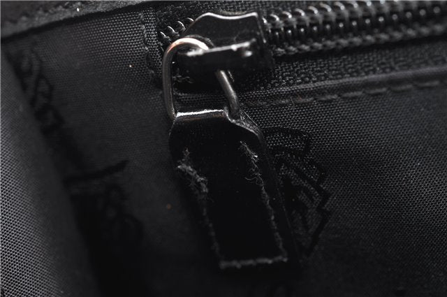 Authentic GUCCI Vintage Briefcase Business Bag Enamel Black 0889G