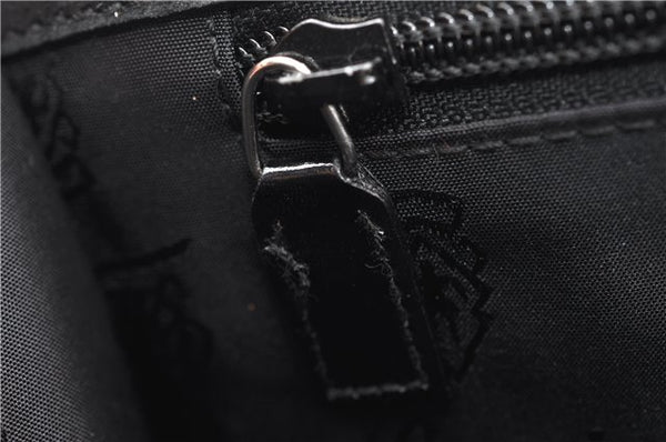 Authentic GUCCI Vintage Briefcase Business Bag Enamel Black 0889G