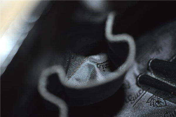 Authentic GUCCI Vintage Briefcase Business Bag Enamel Black 0889G