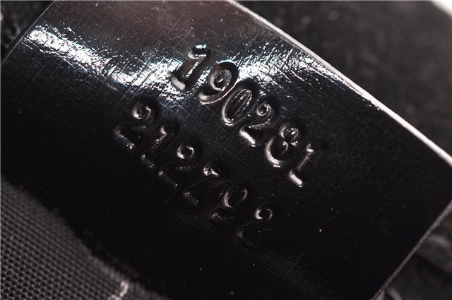 Authentic GUCCI Vintage Briefcase Business Bag Enamel Black 0889G