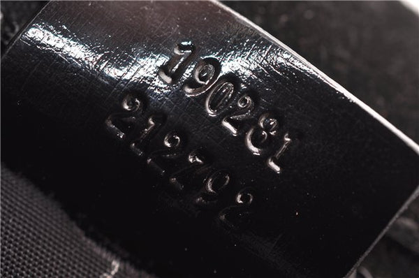 Authentic GUCCI Vintage Briefcase Business Bag Enamel Black 0889G