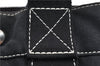 Authentic HERMES Deauville PM Hand Tote Bag Canvas Black 0890G