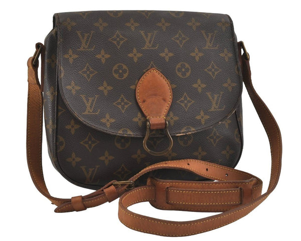 Authentic Louis Vuitton Monogram Saint Cloud GM M51242 Shoulder Cross Bag 0890I
