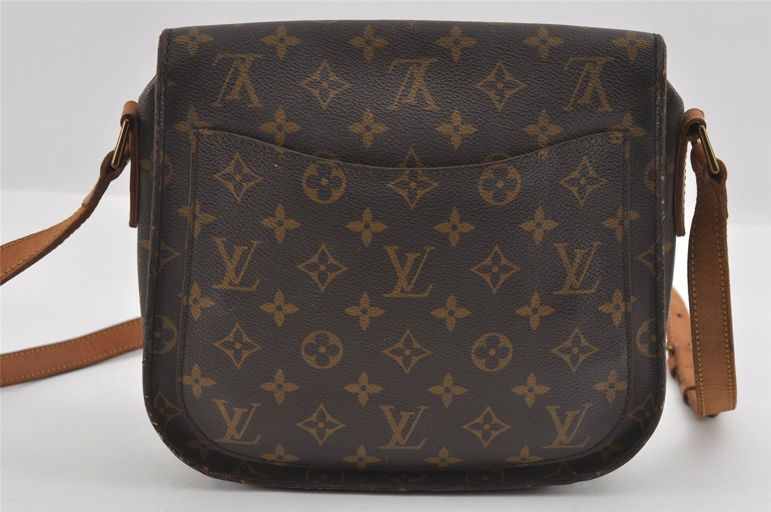 Authentic Louis Vuitton Monogram Saint Cloud GM M51242 Shoulder Cross Bag 0890I