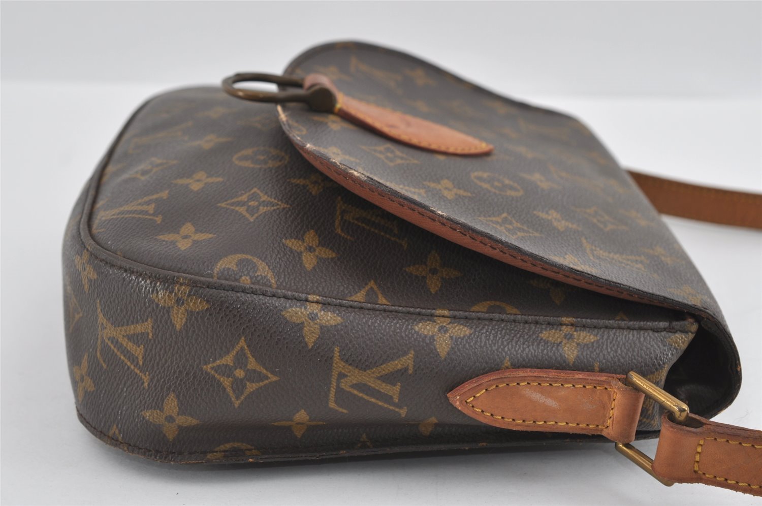 Authentic Louis Vuitton Monogram Saint Cloud GM M51242 Shoulder Cross Bag 0890I