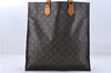 Authentic Louis Vuitton Monogram Sac Plat Hand Bag M51140 LV 0894D