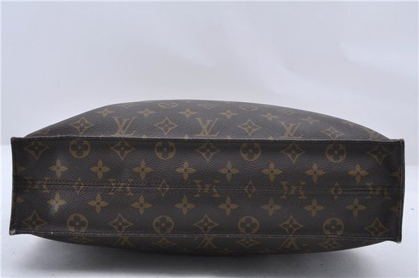 Authentic Louis Vuitton Monogram Sac Plat Hand Bag M51140 LV 0894D