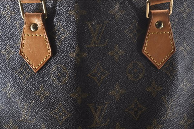 Authentic Louis Vuitton Monogram Sac Plat Hand Bag M51140 LV 0894D