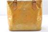 Authentic Louis Vuitton Vernis Houston Shoulder Hand Bag Yellow M91053 LV 0894G