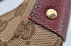 Authentic GUCCI Shoulder Hand Bag Purse GG Canvas Leather 115003 Brown 0894I