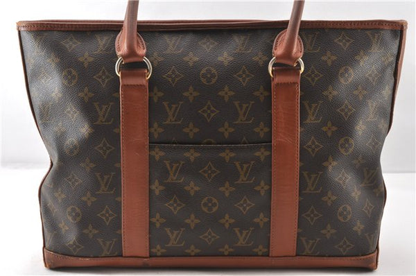Auth Louis Vuitton Monogram Sac Weekend PM Vintage Tote Hand Bag M42425 LV 0895G