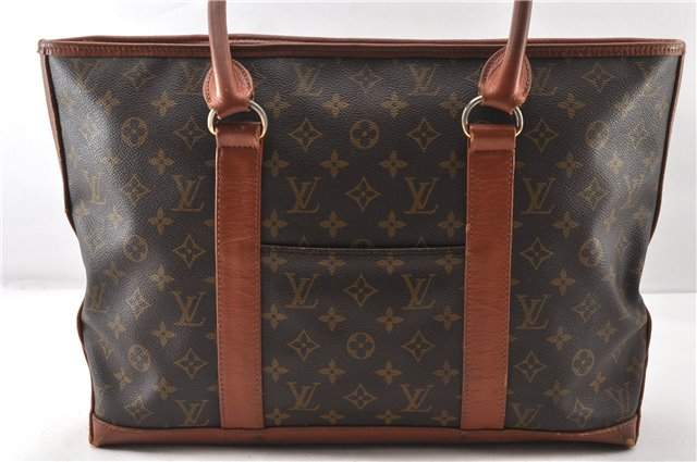 Auth Louis Vuitton Monogram Sac Weekend PM Vintage Tote Hand Bag M42425 LV 0895G