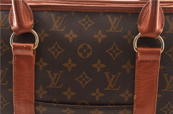 Auth Louis Vuitton Monogram Sac Weekend PM Vintage Tote Hand Bag M42425 LV 0895G