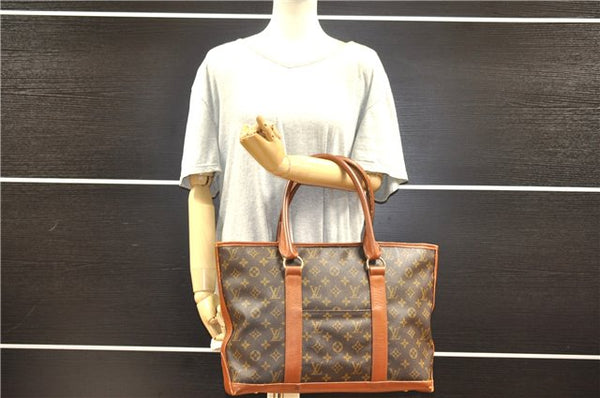 Auth Louis Vuitton Monogram Sac Weekend PM Vintage Tote Hand Bag M42425 LV 0895G