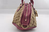 Authentic GUCCI Heart Bit 2Way Hand Bag GG Canvas Leather 269955 Brown 0895I