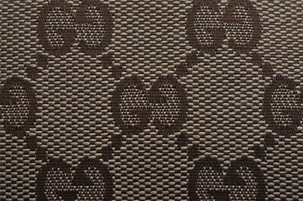 Authentic GUCCI Heart Bit 2Way Hand Bag GG Canvas Leather 269955 Brown 0895I